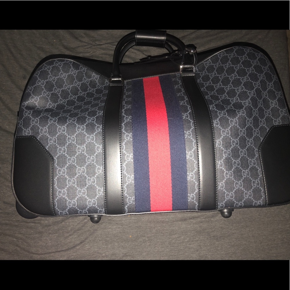 Soft GG Supreme carry-on duffle with wheels
